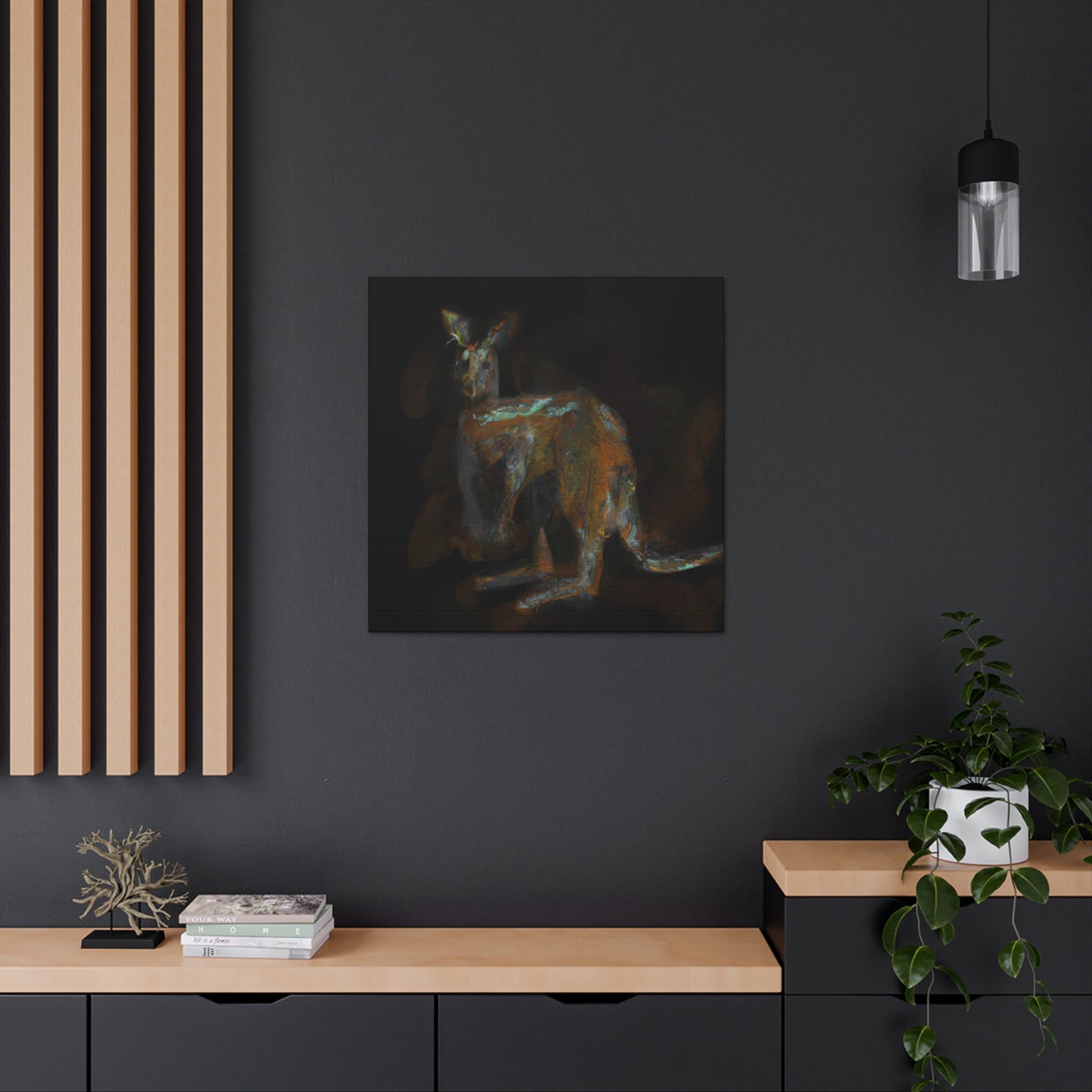 Kangaroo in Abstraction - Canvas