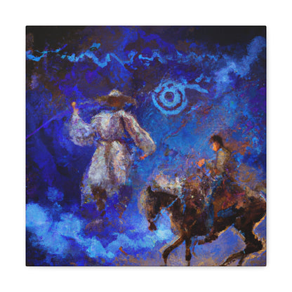 "Cowboy Wild West Ride" - Canvas