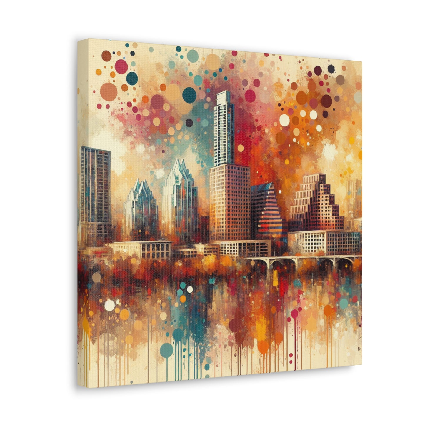 "Vibrant Urban Symphony" - Canvas