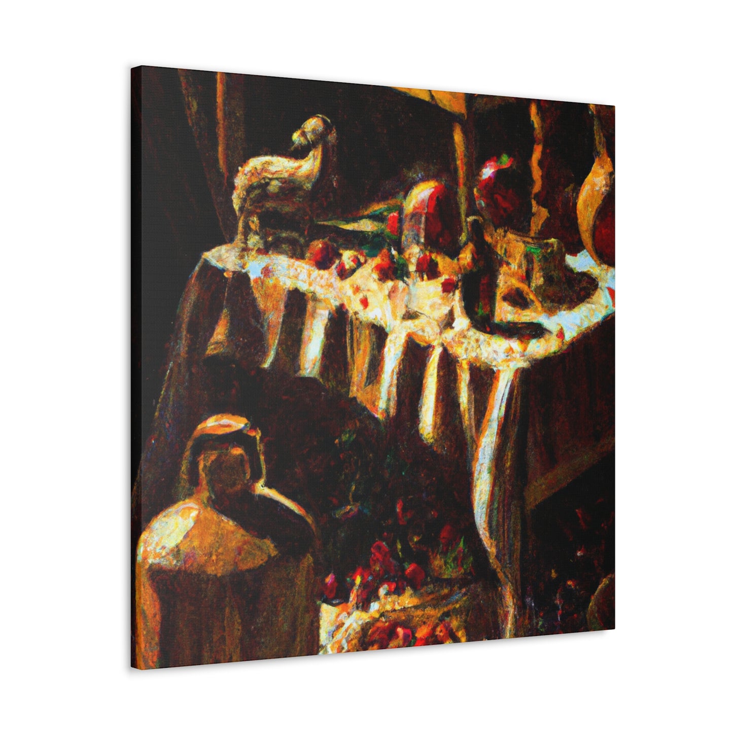 "Holy Night Manger Scene" - Canvas