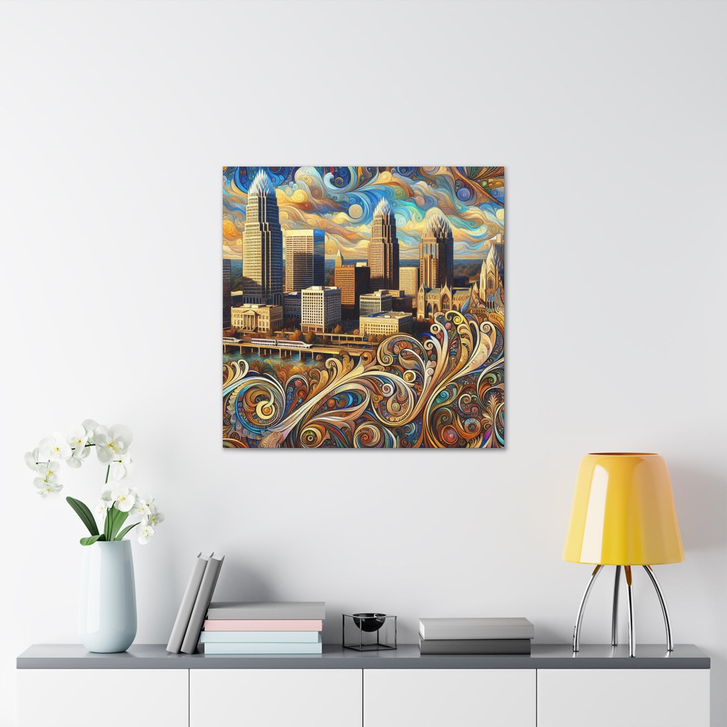 "Vibrant City Spectrum" - Canvas