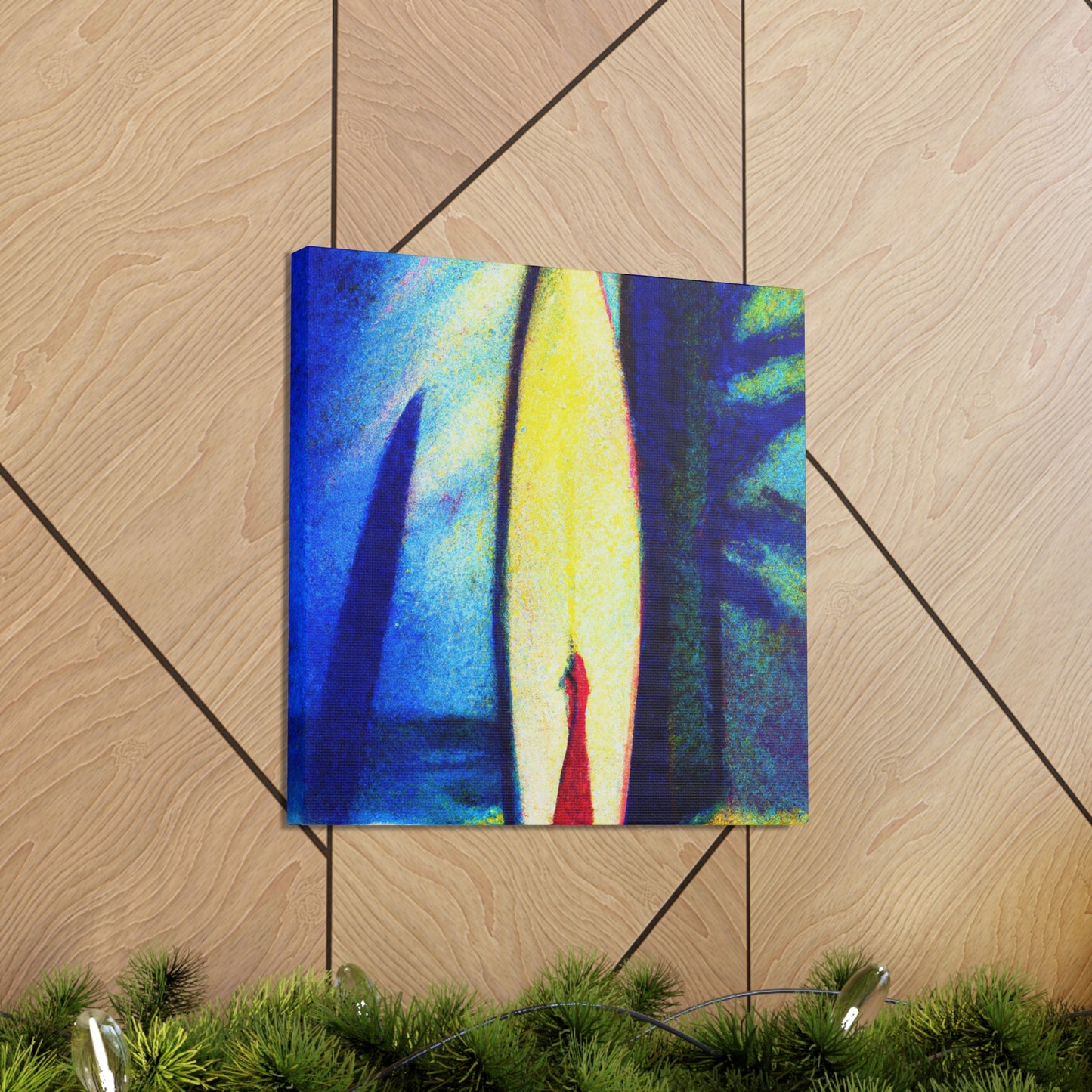 "Surfboard Surreal Dream" - Canvas