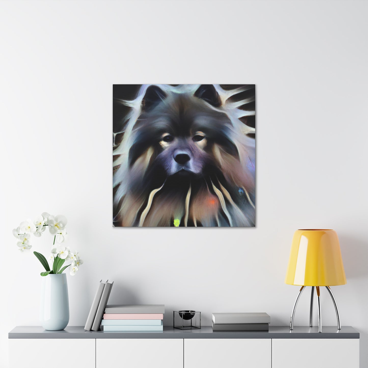 Keeshond Digital Delight - Canvas