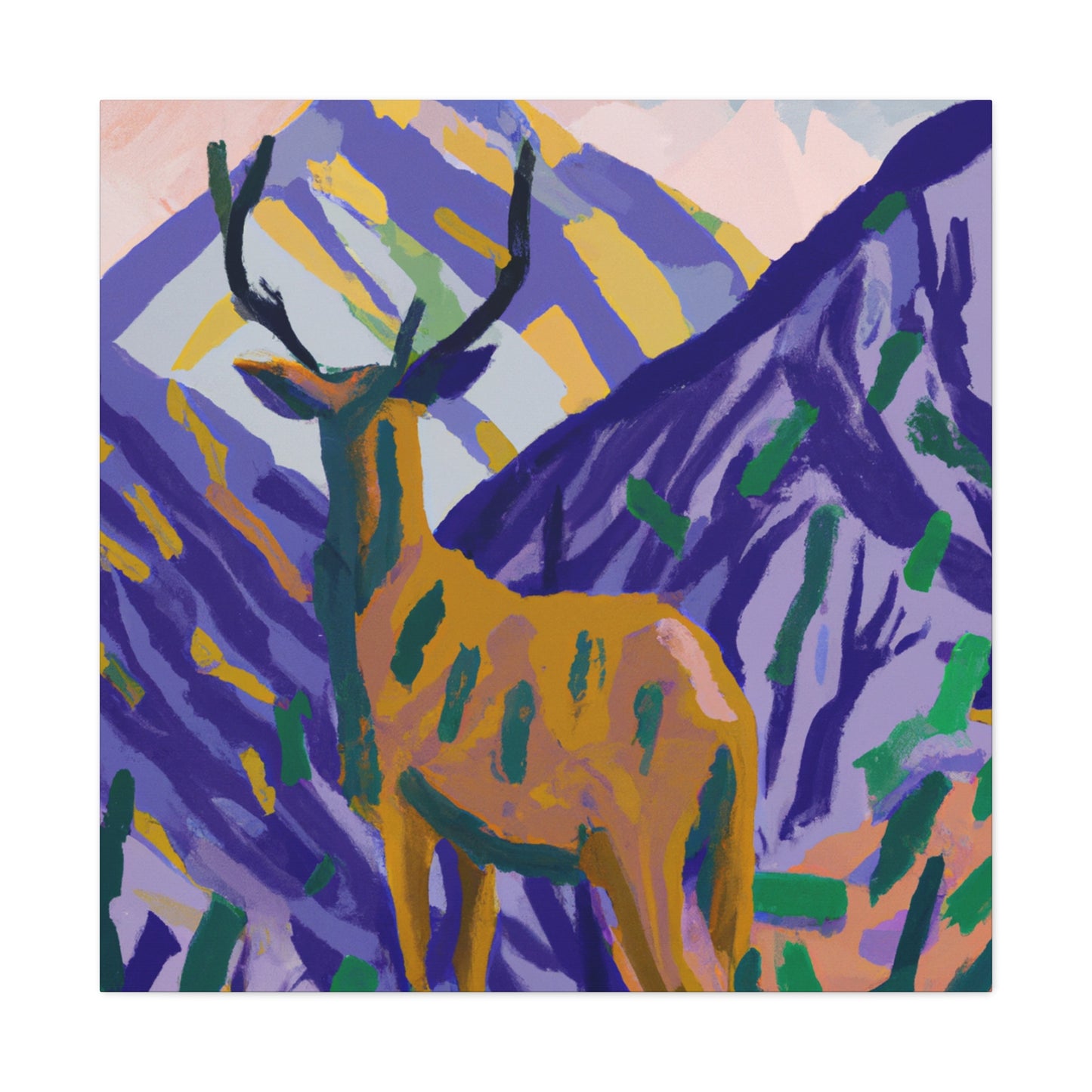 Fawn in Fauvist Hues - Canvas