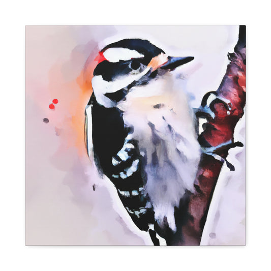 Downy Woodpecker Dream - Canvas