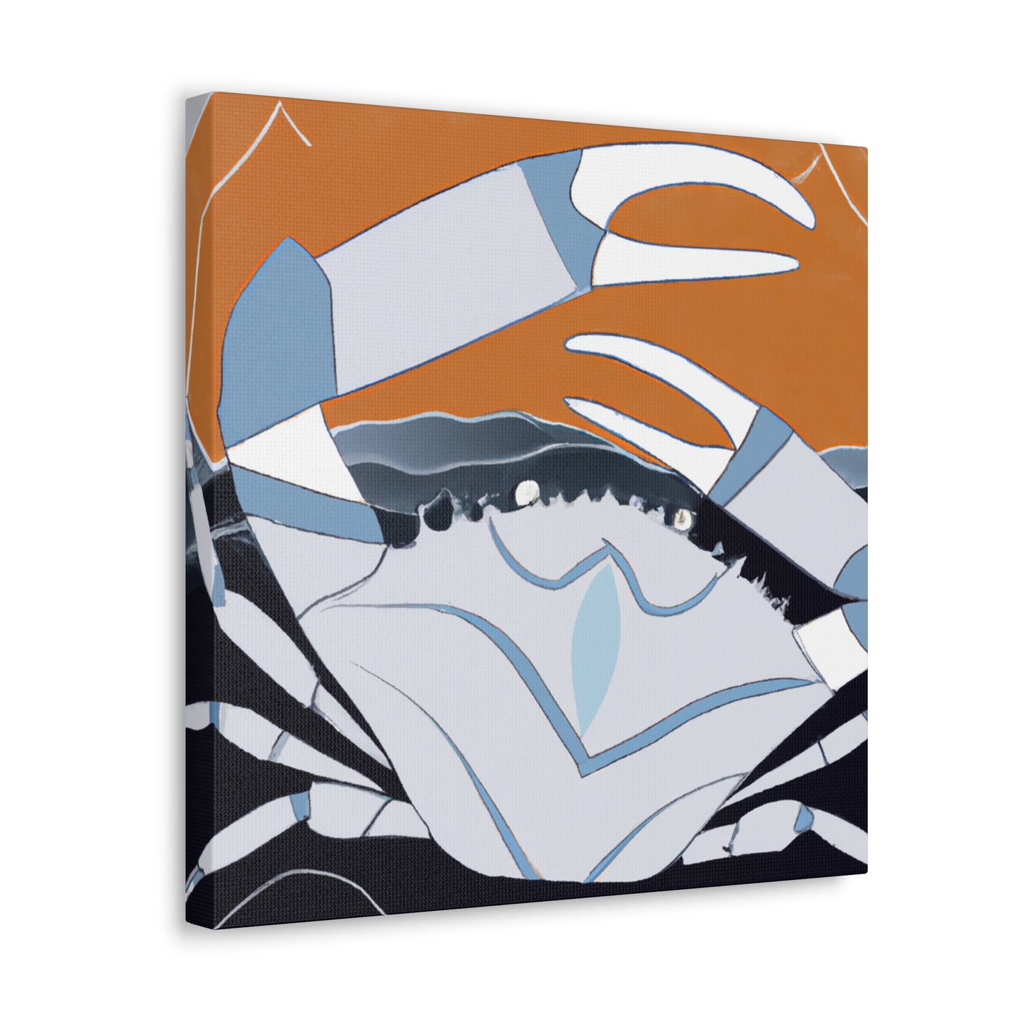 Crab in Art Deco - Canvas