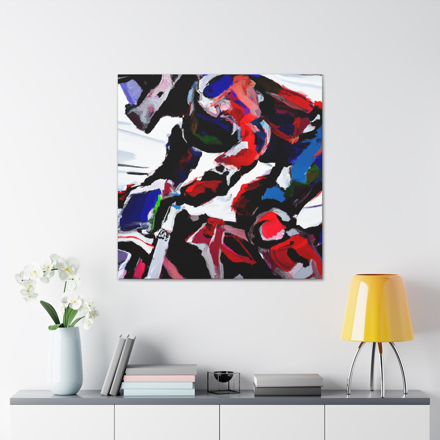 "Motocross at Speed" - Canvas