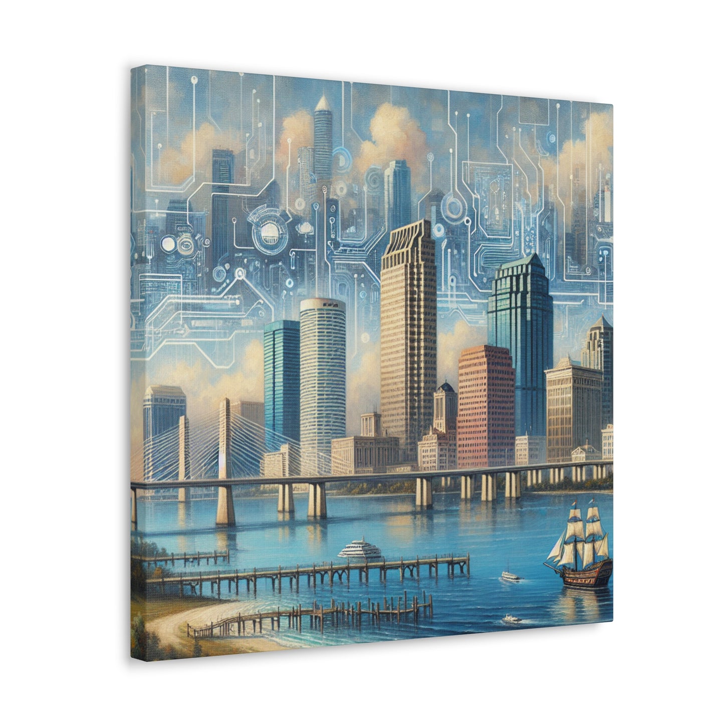 "Sunset Majesty in Tampa" - Canvas