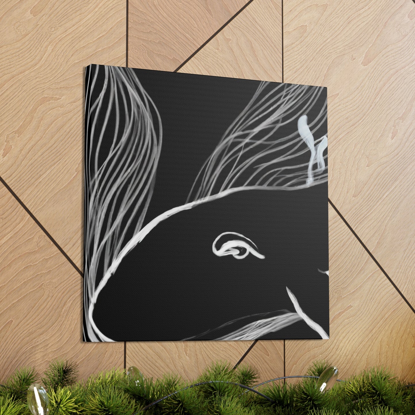 "Whale Swimming Sunrise" - Canvas