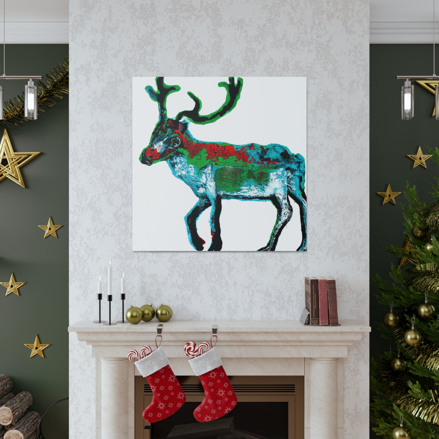 Reindeers in Winterland - Canvas