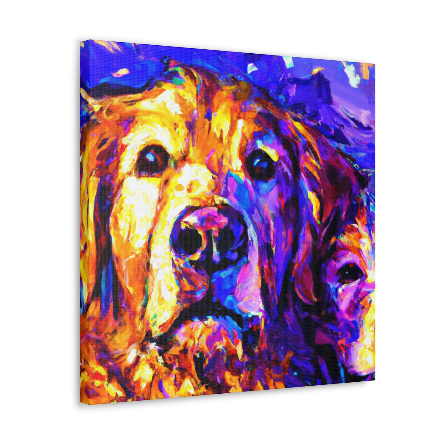 "Golden Retriever Dreamscape" - Canvas