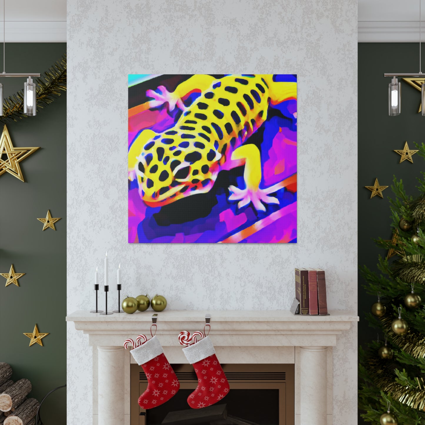 "Gecko's Urban Canvas" - Canvas