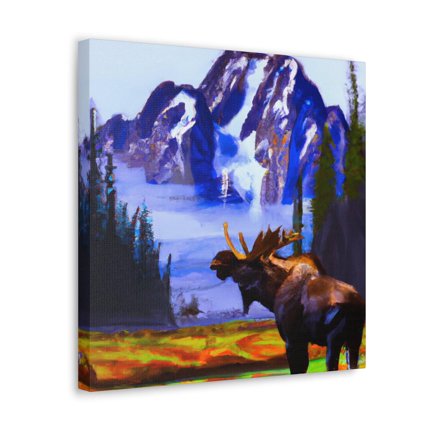 Moose at Sunrise - Canvas