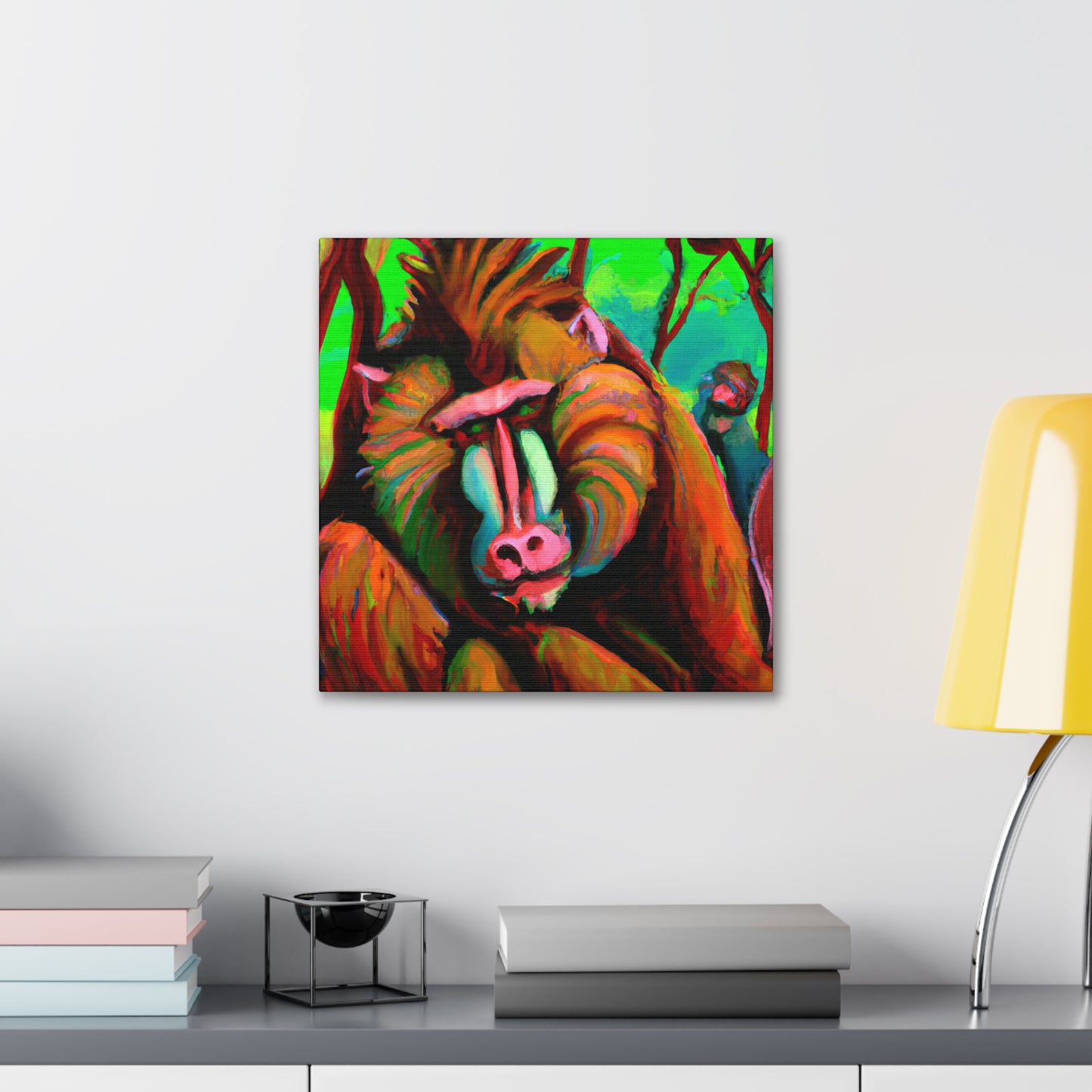 Baboon by Rococo. - Canvas