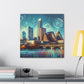 "Vibrant Austin Streets" - Canvas