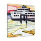 Ferry in Reflection. - Canvas