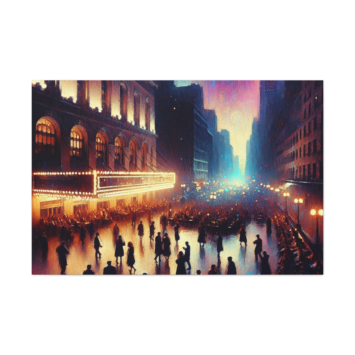 Jazzed Broadway Nights - Canvas