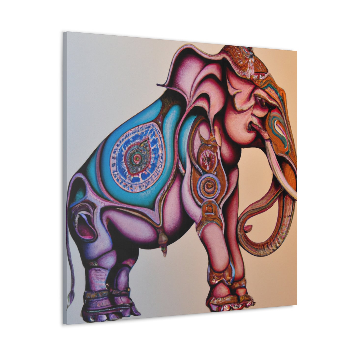 "Elephant in Moonlight Dreaming" - Canvas