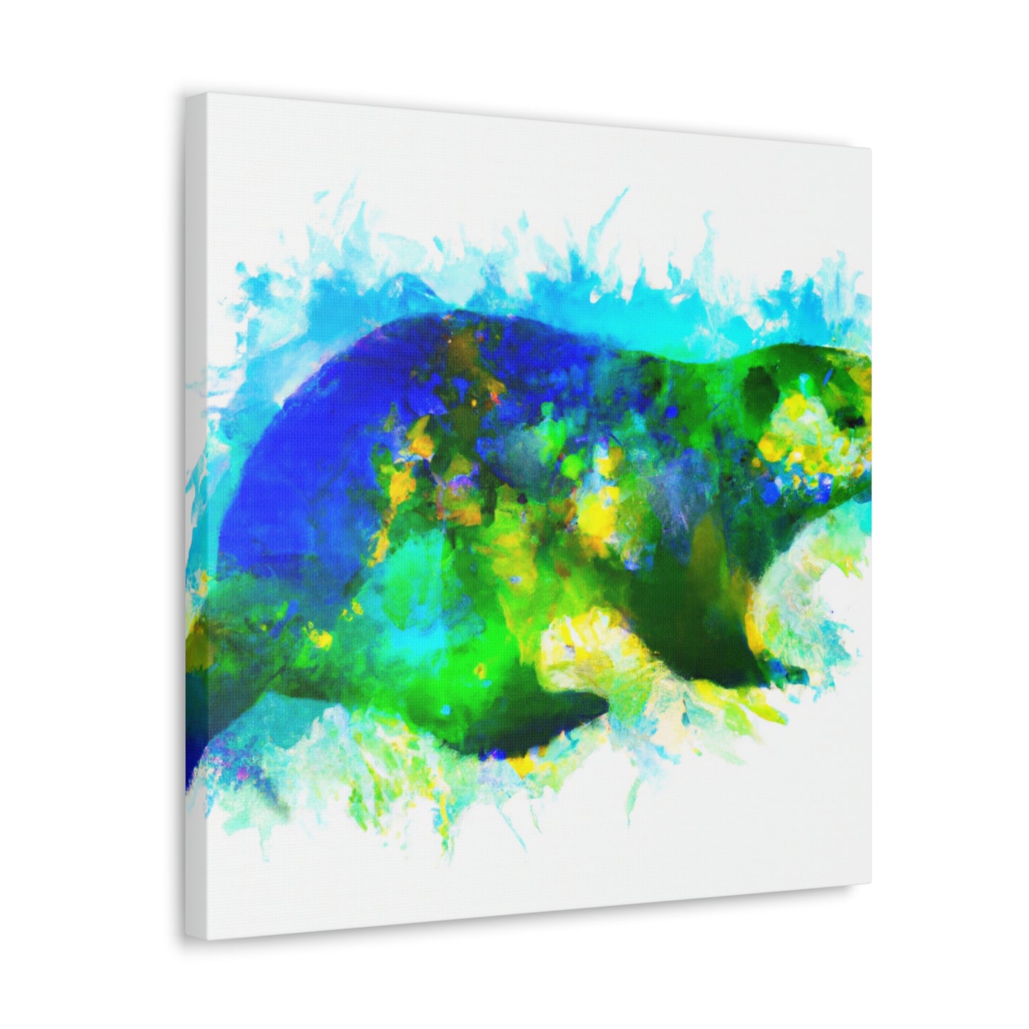 Marmot in Moonlight Glow - Canvas