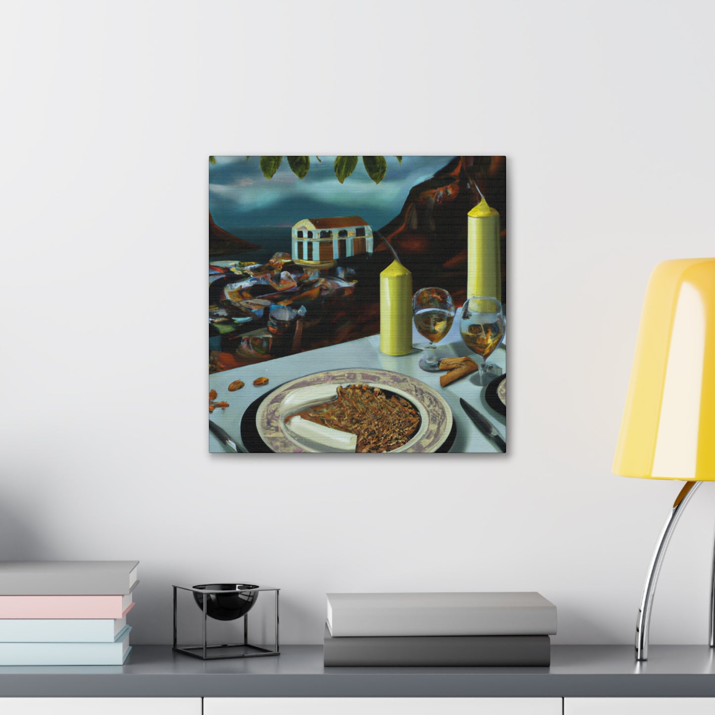 "Dining in Deco Bliss" - Canvas