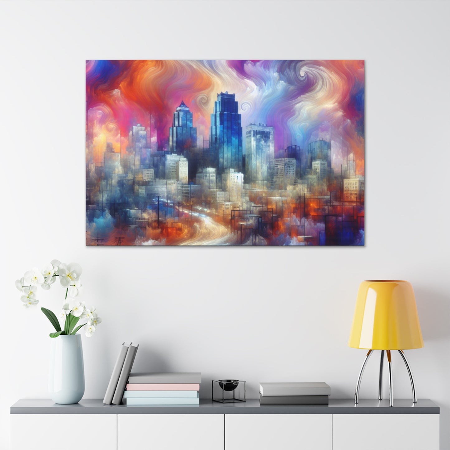 "Urban Symphony Unveiled" - Canvas