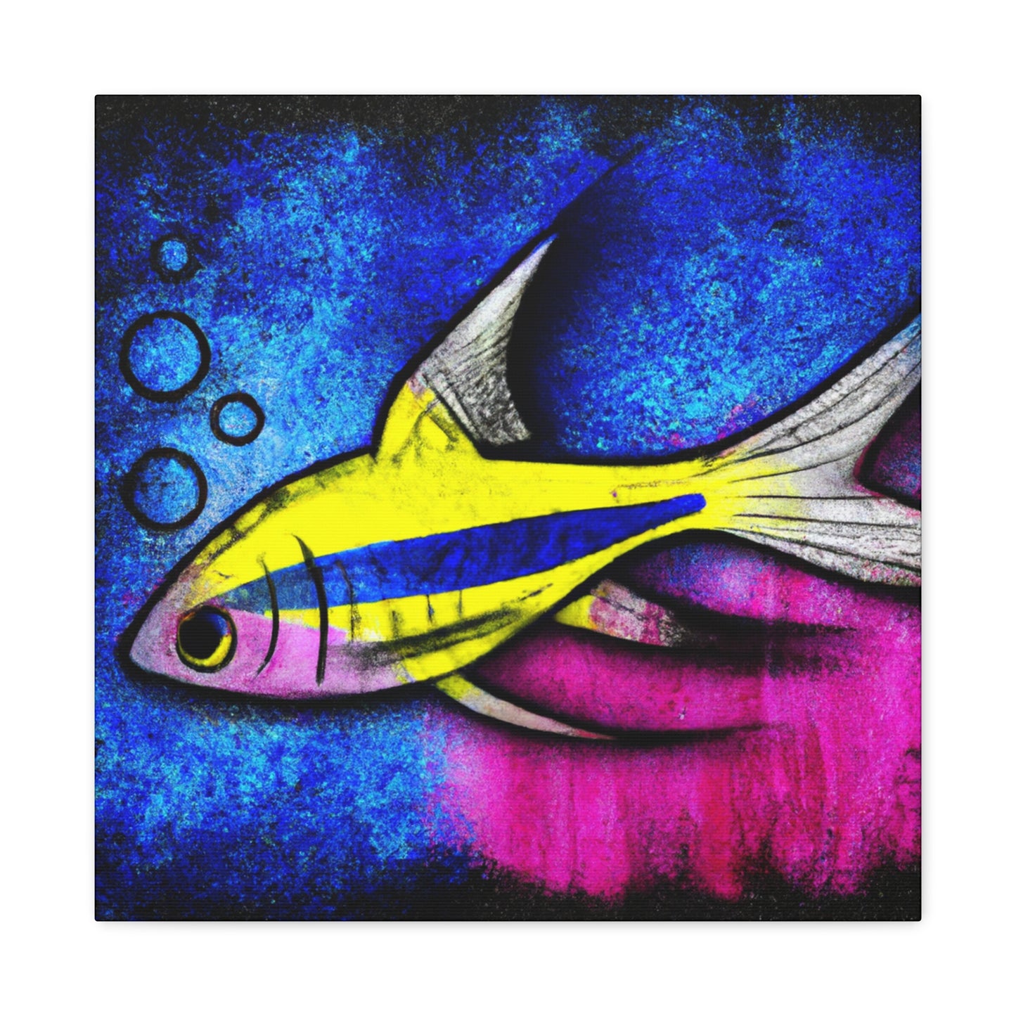 "Swordtail Sword Swirling" - Canvas