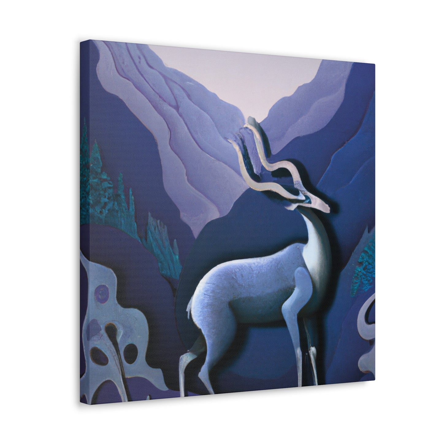 "Chamois in the Forest" - Canvas