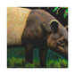 "Malayan Tapir, Impressionist" - Canvas