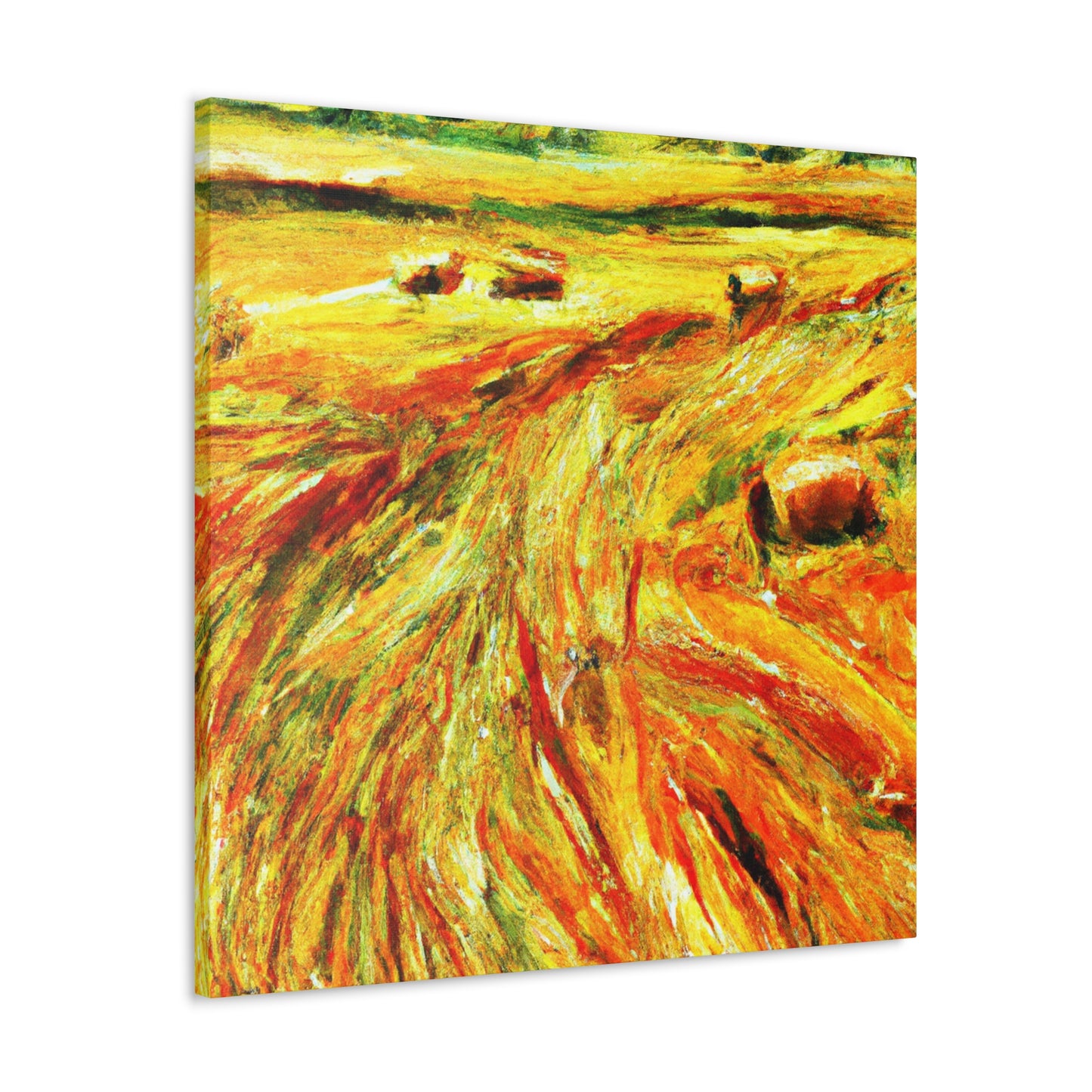 Hay Field Splendor. - Canvas