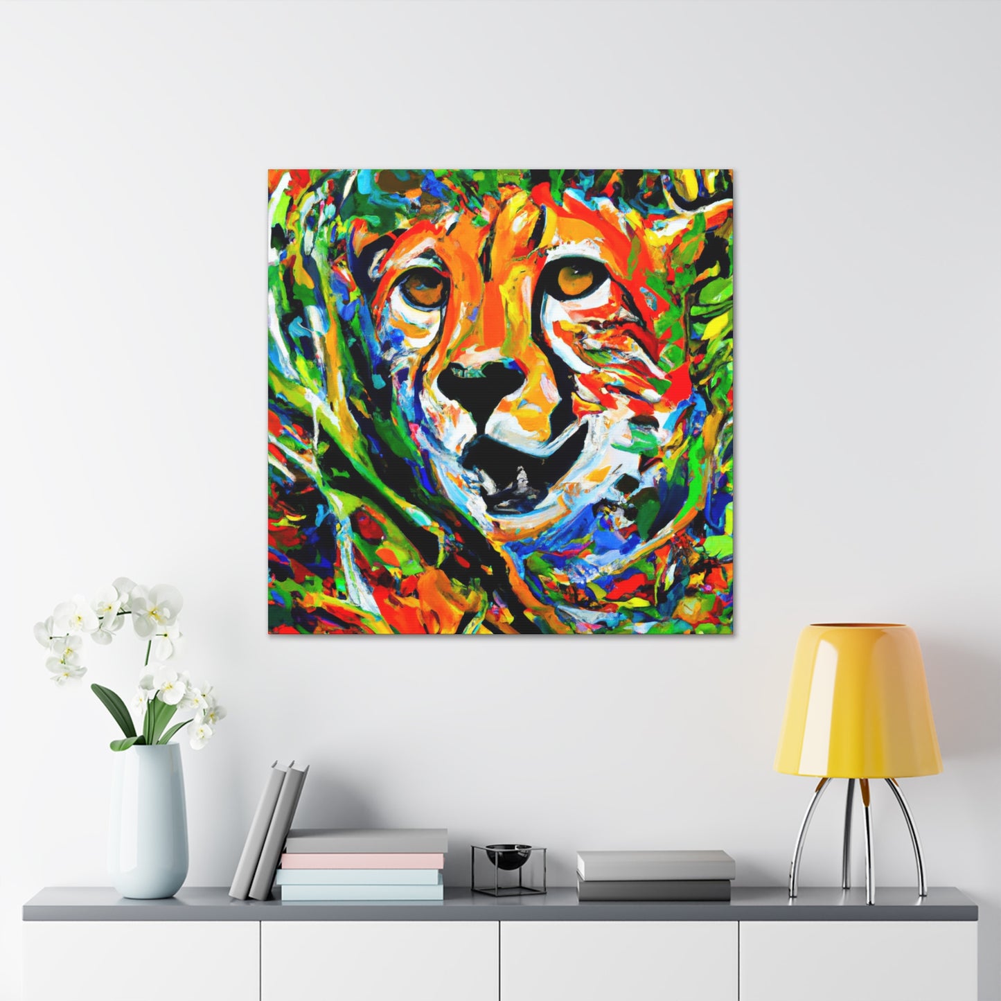 "Cheetah in Impressionism" - Canvas