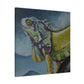 "Iguanas in Colorful Bloom" - Canvas