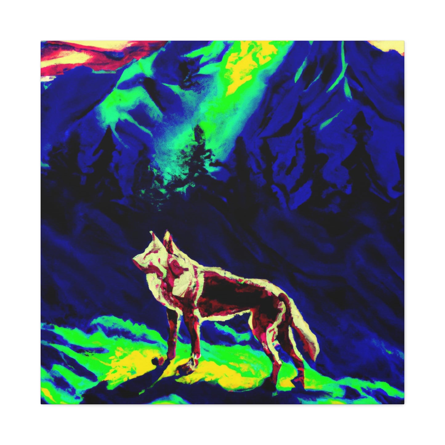 "Wolf Pop Masterpiece" - Canvas