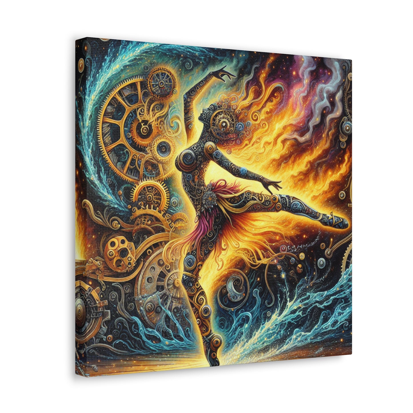 Mechanical Waltzing Whirlwind - Canvas