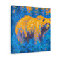 Grizzly Bearing Impressionism - Canvas