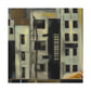 "Expressionist Cityscape Roar" - Canvas