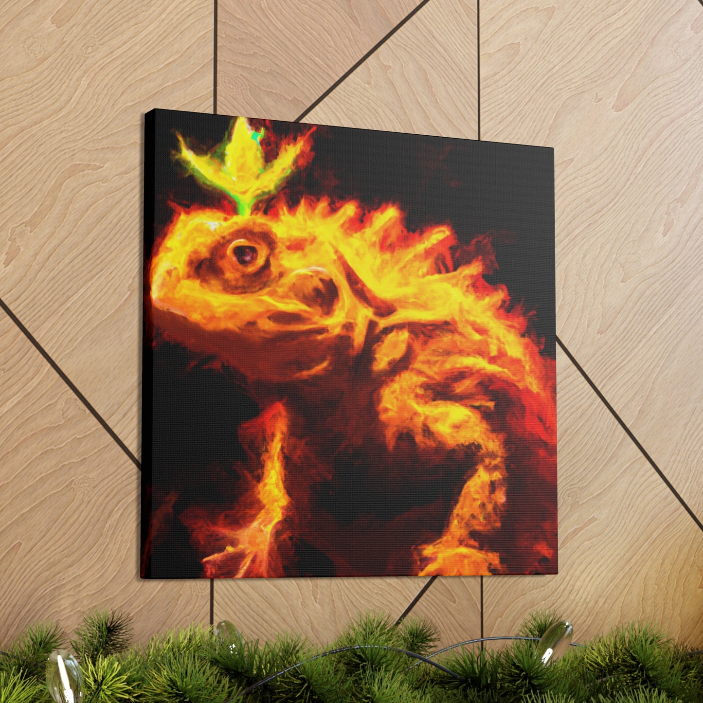 "Horned Lizard Reflection" - Canvas