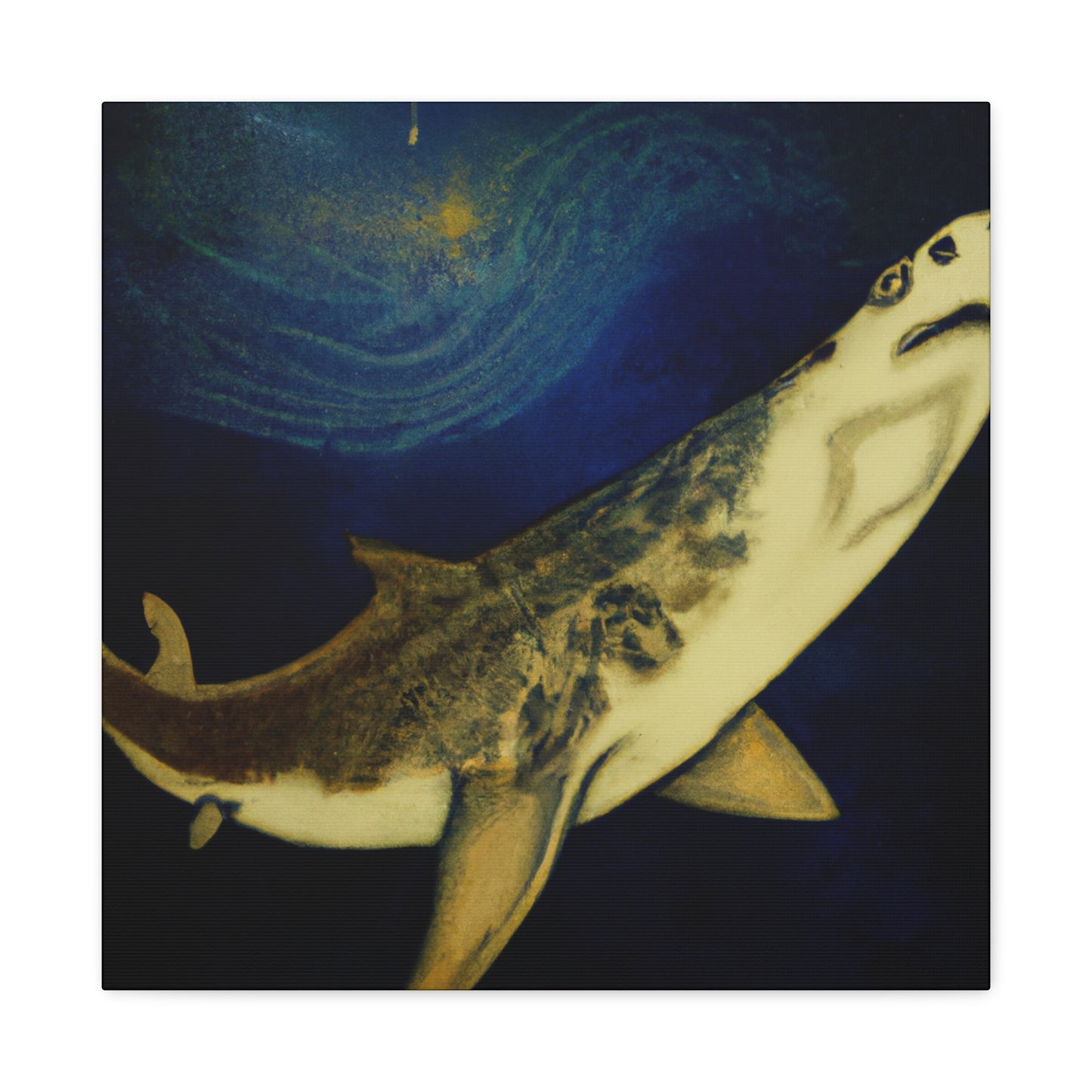 "Shark in Rococo Style" - Canvas