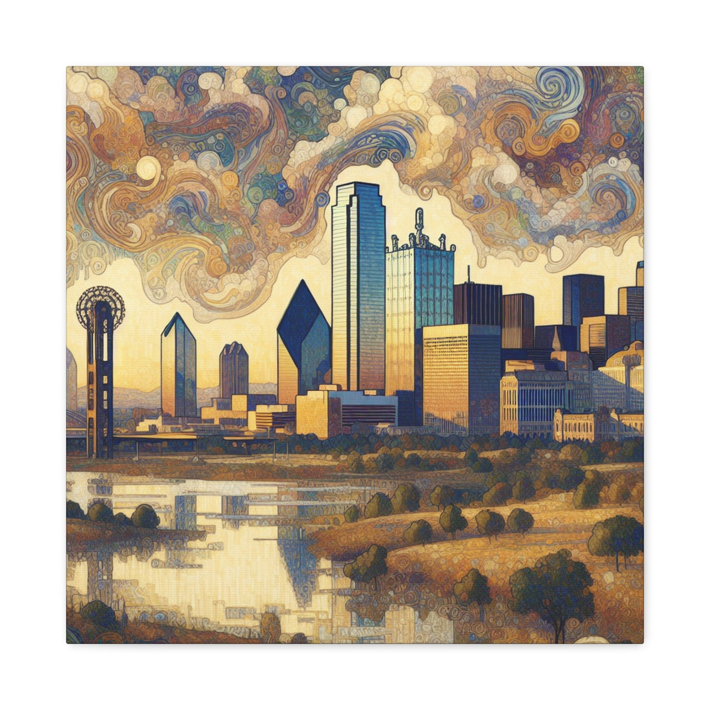 "Enchanting Dallas Serenade" - Canvas