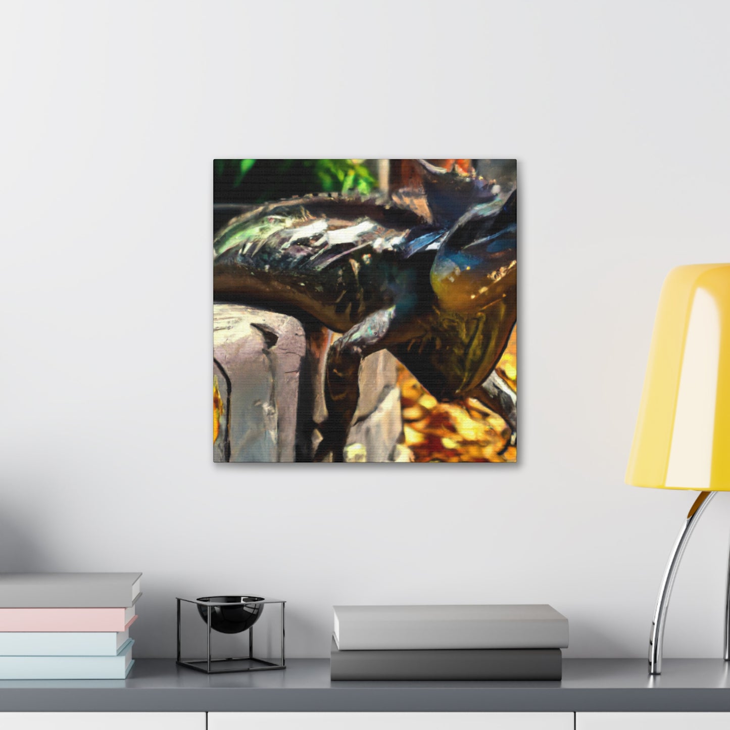 Frilled Lizard Mosaic - Canvas