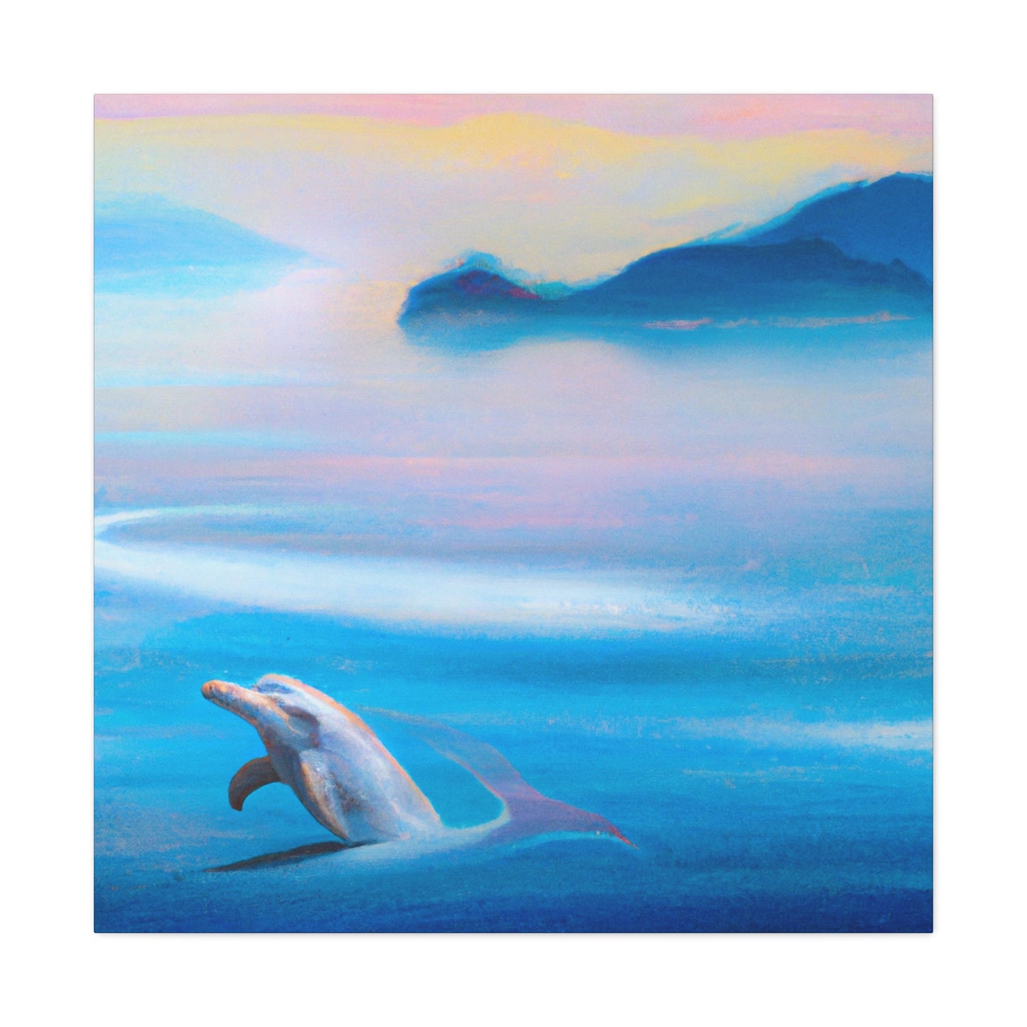 "Dolphins in the Sunset" - Canvas