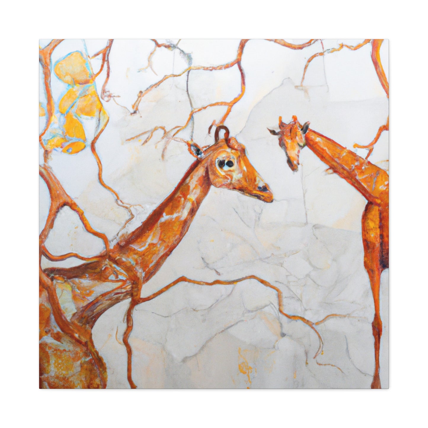 Giraffe in Art Nouveau - Canvas