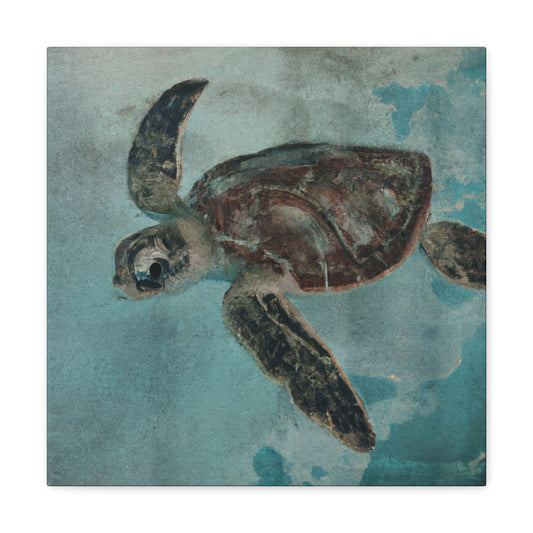 Sea Turtle Slumbering - Canvas