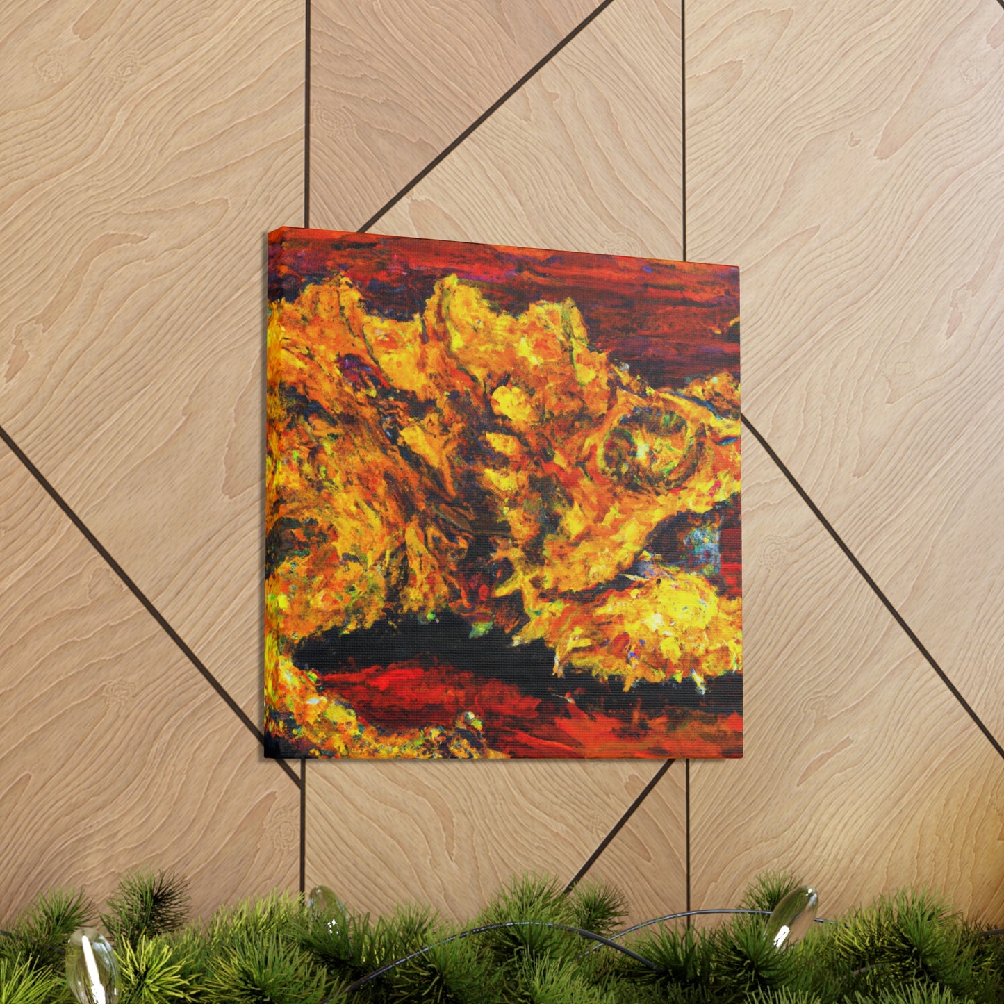 Horned Lizard Expressionism - Canvas