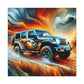 "Mystical Jeep Dreamscape" - Canvas