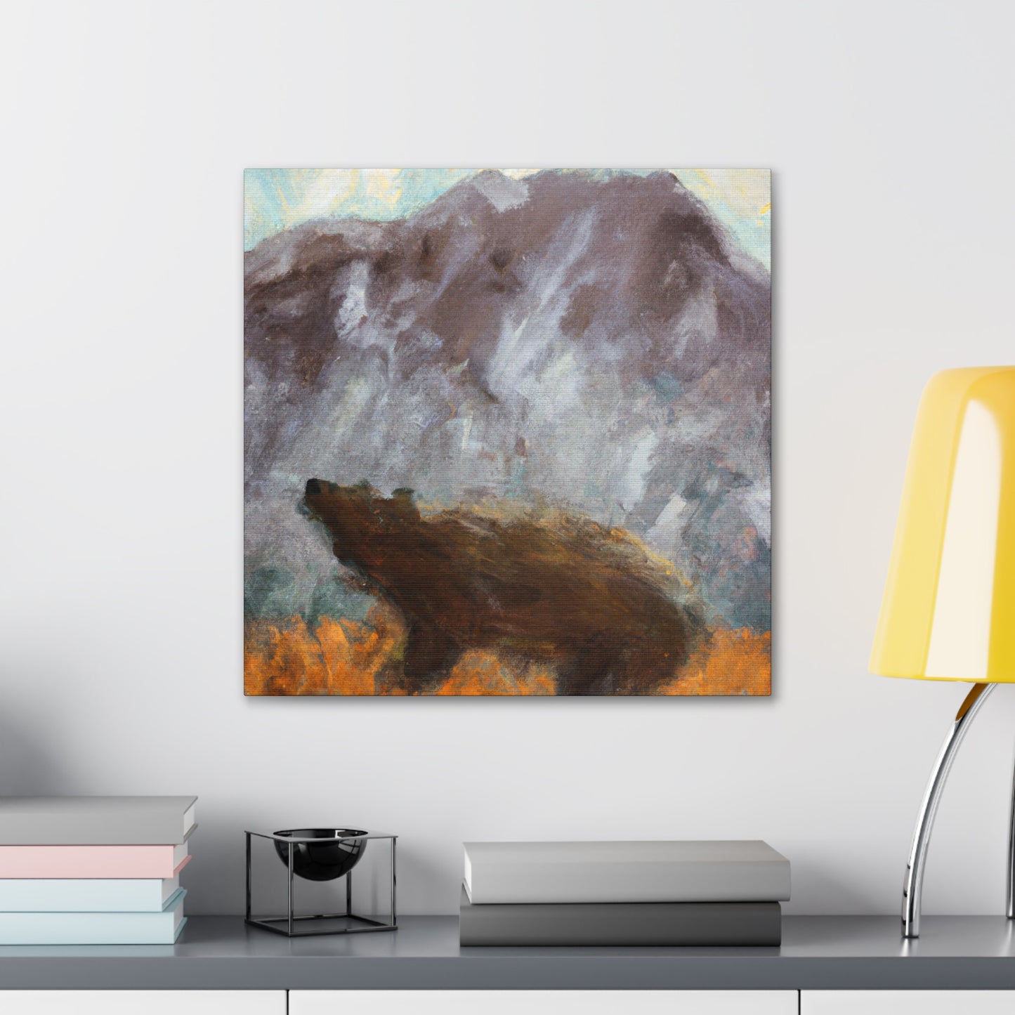 "The Brown Bear Roars" - Canvas