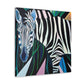 "Gilded Zebra Dance" - Canvas