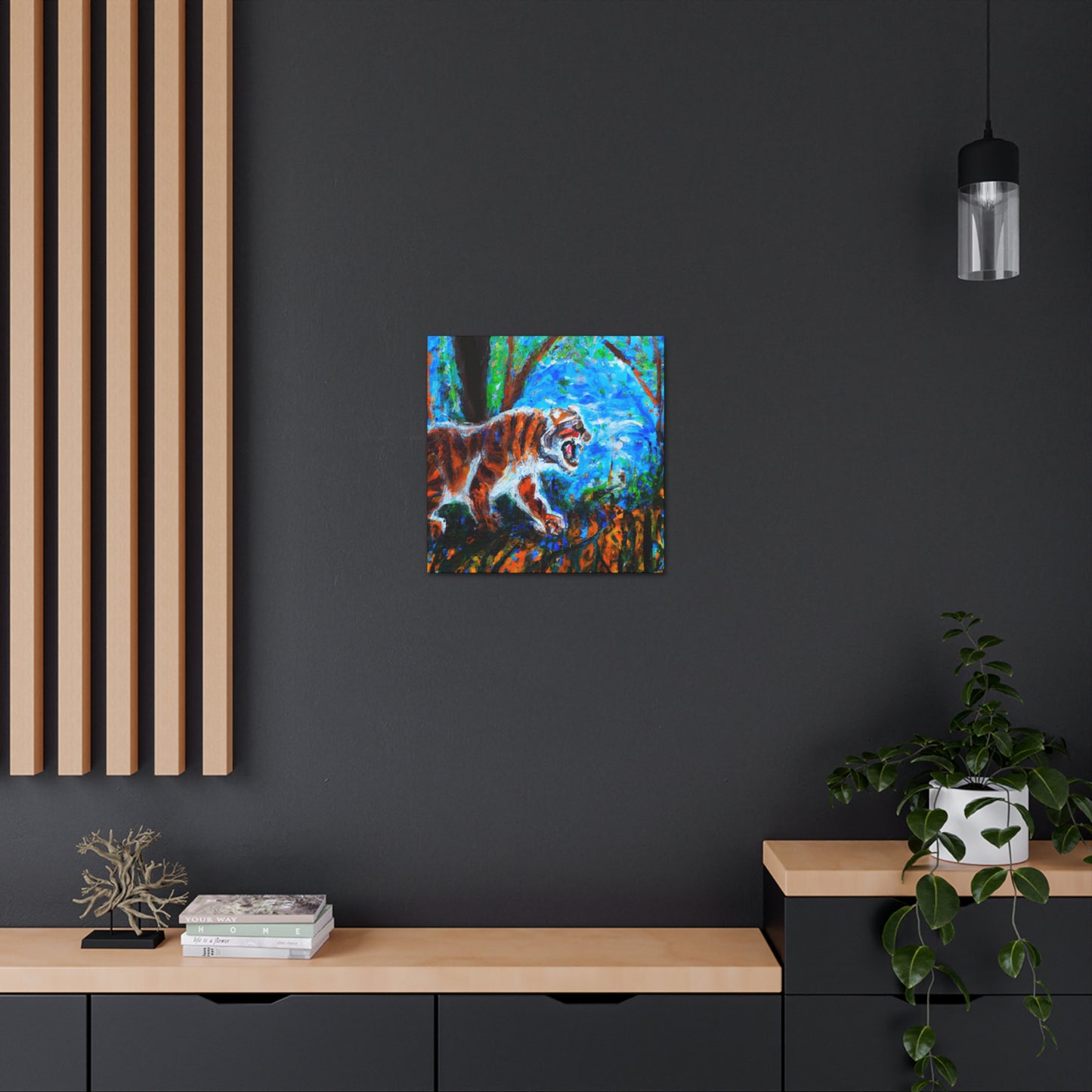 Tiger's Ferocious Roar - Canvas