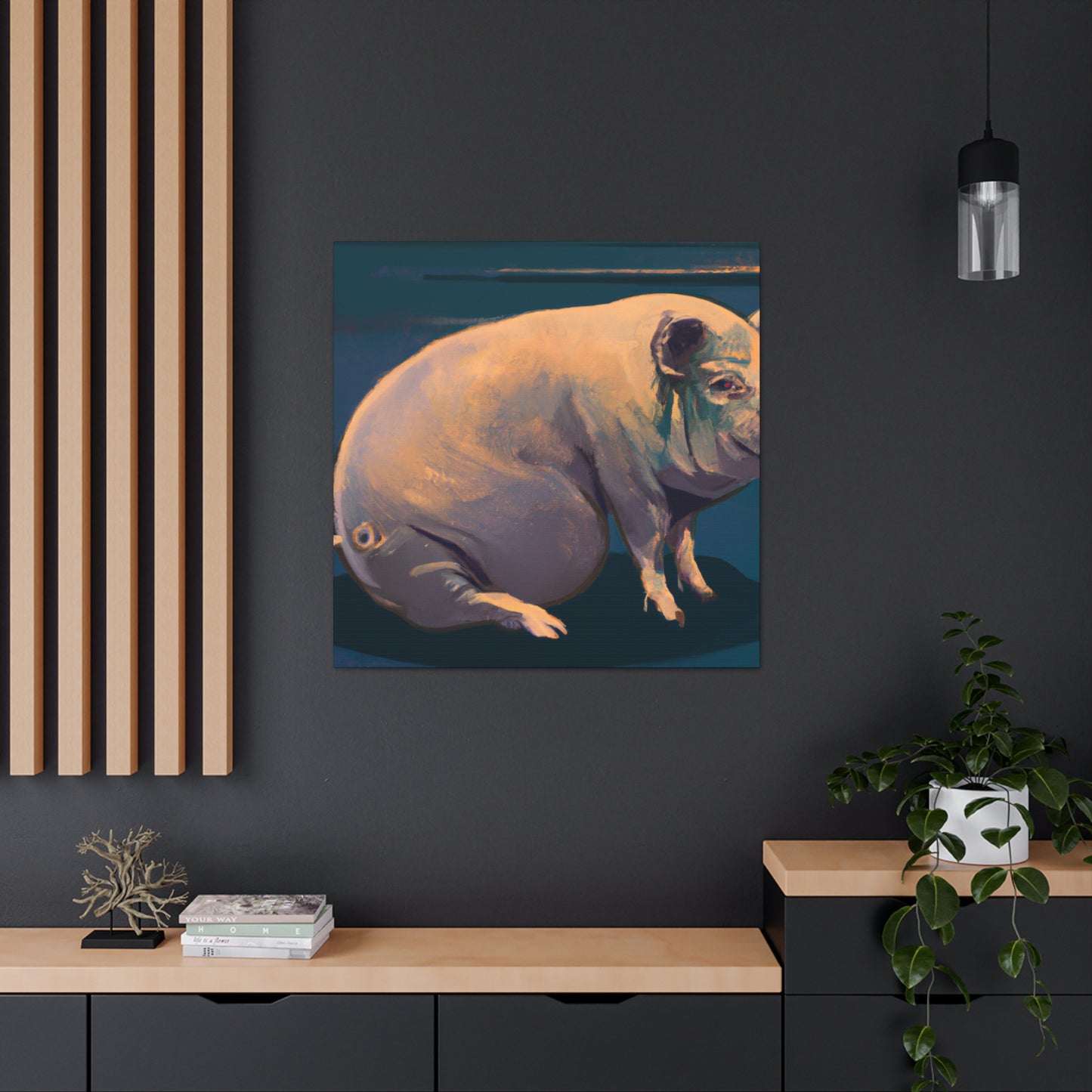 Pig as Pig Can - Canvas