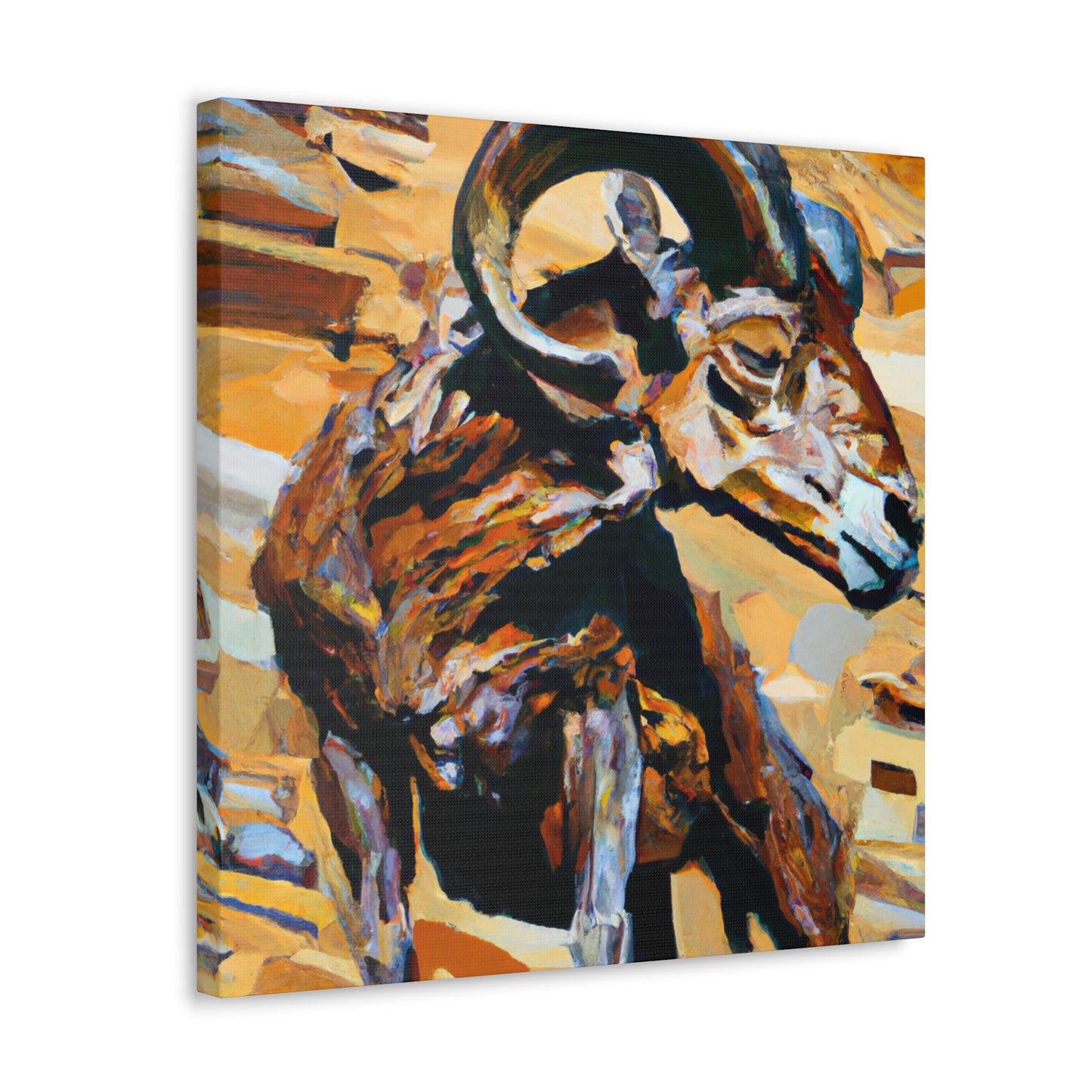 "Majestic Bighorn Migration" - Canvas