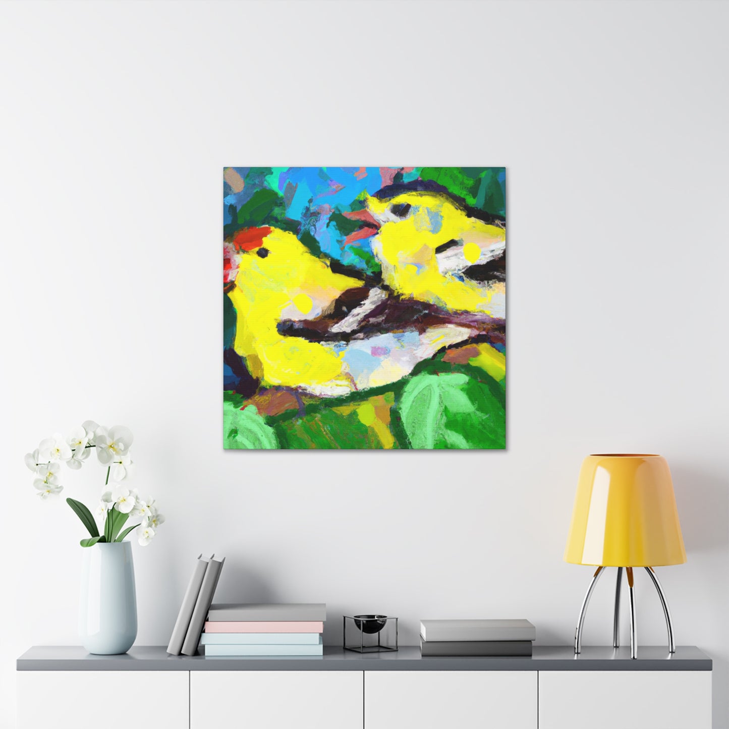 "American Goldfinch Beauty" - Canvas